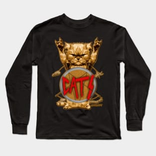 Slayer Cat Long Sleeve T-Shirt